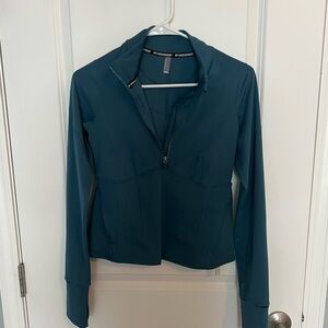 FP Movement by Free People Teal Size Small Half Zip Run the Course